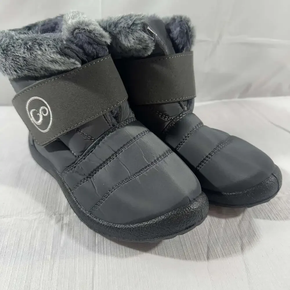 Aomigoct Boys Girls Winter Snow Boots: Waterproof Toddler Little Kid Boot